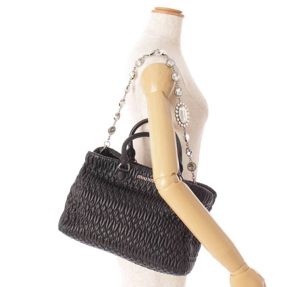 Miu Miu Handbag Nappa Crystal Black - Picture 9 of 9